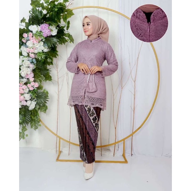 SET KEBAYA BLOUSE BROKAT MALIKA BUSUI FRENDLY MODERN| KEBAYA| SET KEBAYA WISUDA| STELAN KEBAYA WANITA| KEBAYA BROKAT| KEBAYA KONDANGAN| SET KEBAYA PESTA| OUTFIT BAJU PESTA