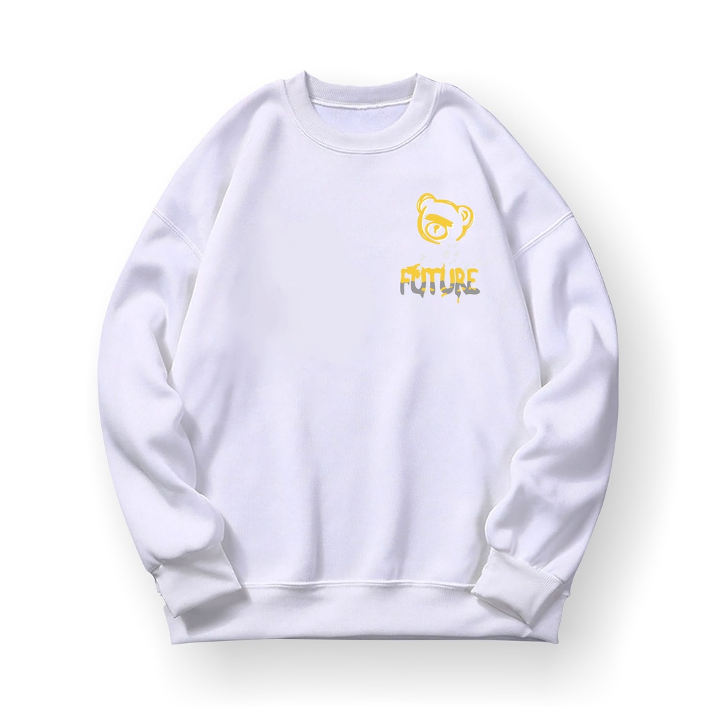 Future Bear Logo Sweatshirt Basic II Sweater Crewneck Print DTF II Sz M - XL Anak &amp; Dewasa ( Pria &amp; Wanita )