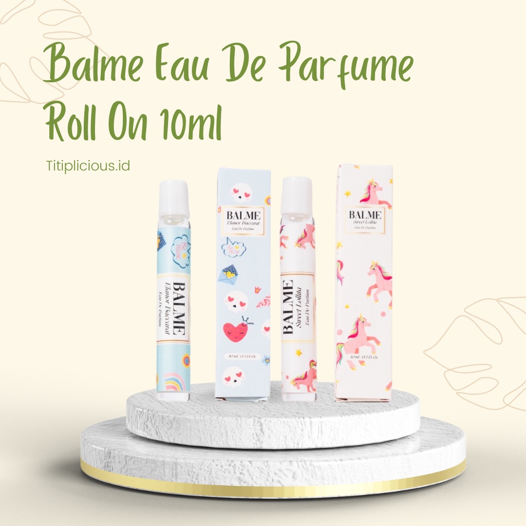 Balme Roll On Parfum Wanita Pria Parfume Farfum Wanita Tahan Lama Dan Wangi 24 Jam Non Alkohol Original 100% 10ml