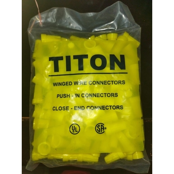 Lasdop Titon 4mm Isi 100 1pak / Lasdop Titon Kuning / Lasdop 4mm
