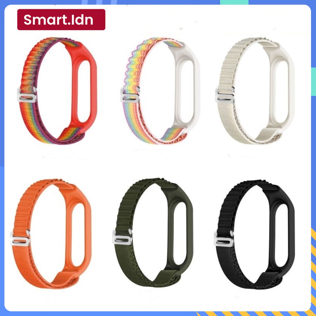 Ocean Strap Bahan Nilon Strap Mi Band Tali Strap for Miband 3 4 5 6 7