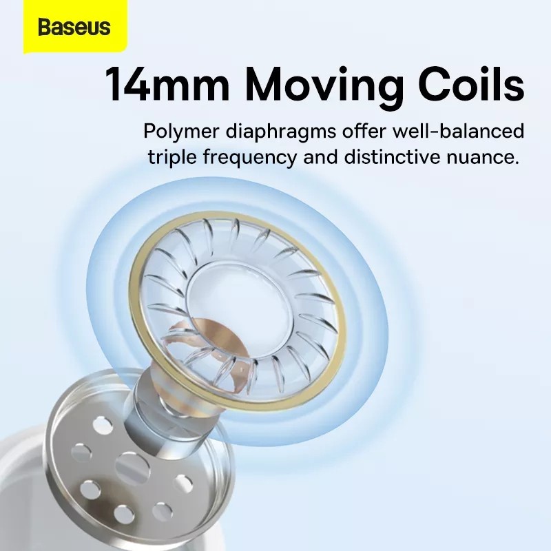 BASEUS Earphone Type C C17 DAC Chip Wired Earphone Volume Control