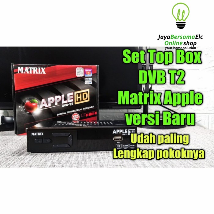 Set Top Box DVBT2 Matrix Apple HD Digital Antena UHF DVB T2 TV Murah NEW