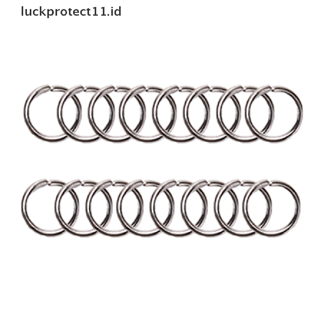 /Fashion Hot// Fashion// 100 Pcs Keyring Gantungan Kunci Split Jump Rings Bulk Ring DIY Perhiasan Key Chain Craft.