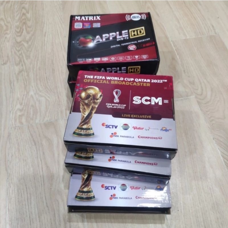 Set Top Box Matrix Apple Merah DVB T2 STB