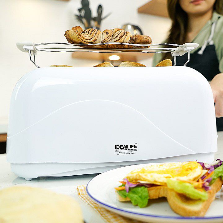 Toaster Idealife IL-204S / Pemanggang Roti 4 Slice IL 204S