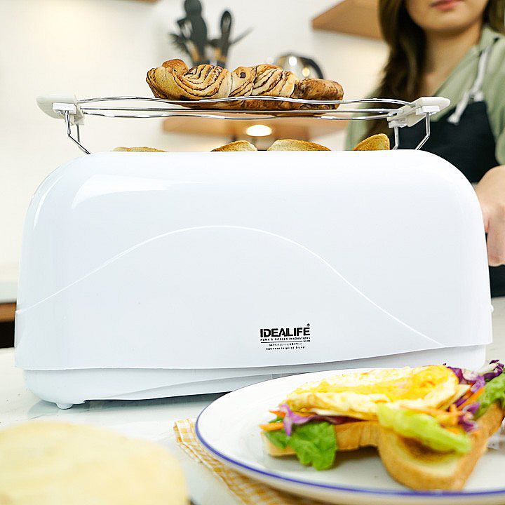 Toaster Idealife IL-204S / Pemanggang Roti 4 Slice IL 204S