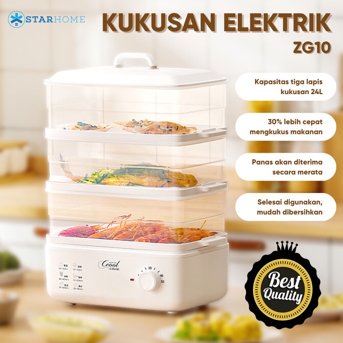 FOOD STEAMER KUKUSAN LISTRIK STEAMER ELEKTRIK PANCI LISTRIK SERBAGUNA
