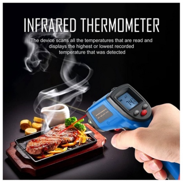 

Dijual Infrared Thermometer Kitchen Dapur Gun Point Thermometer LCD - Biru Berkualitas