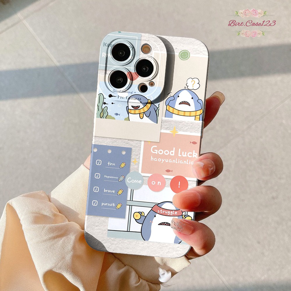 CUSTOM CASE SOFTCASE SILIKON PROCAMERA LOVELY SHARK CUSTOM OPPO REALME VIVO XIAOMI SAMSUNG INFINIX IPHONE FOR ALL TYPE BC6866