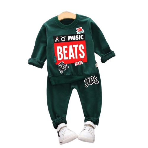 ZAHRA - Setelan Baju Anak Laki Laki &amp; Anak Perempuan MUSIC BEATS