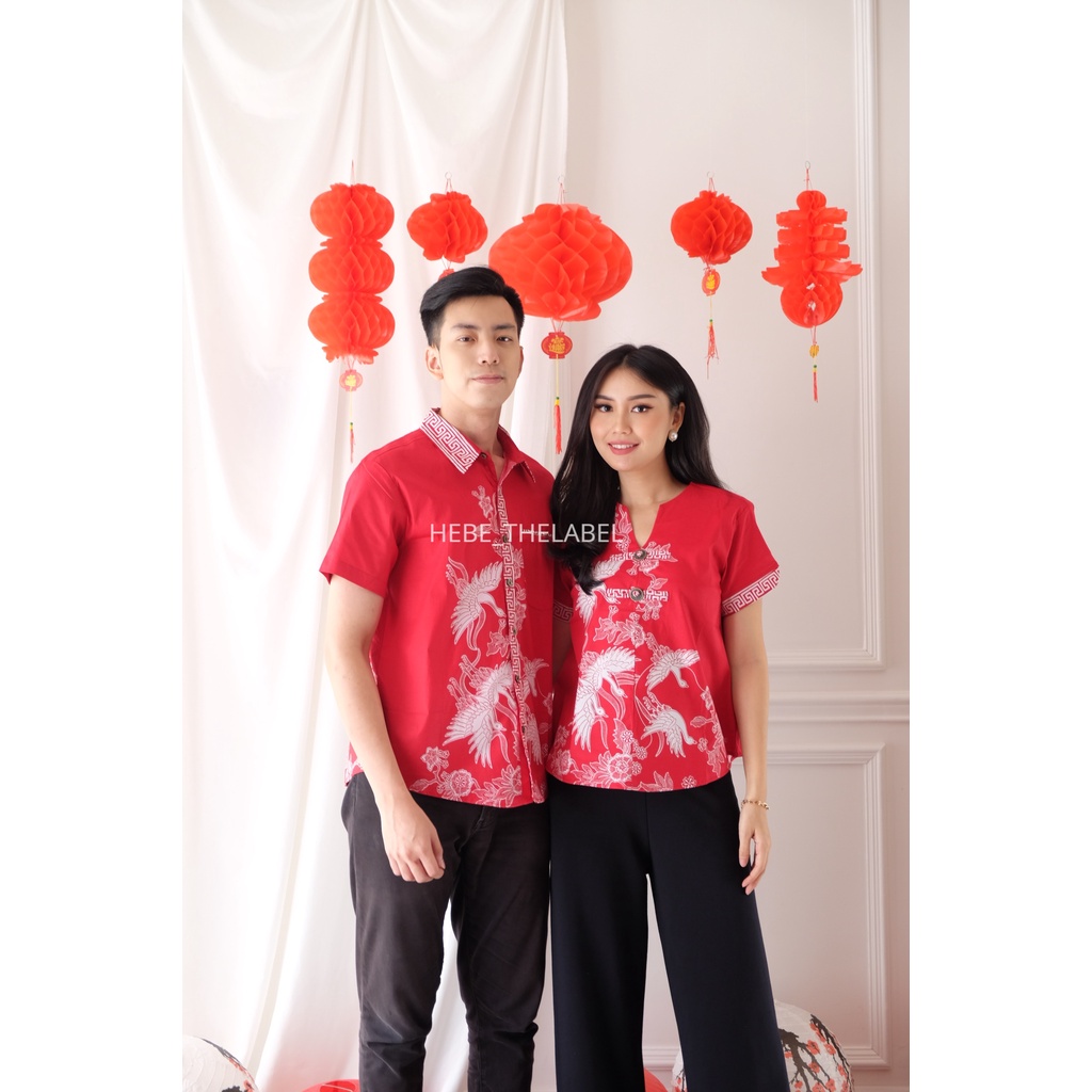 Ekani Batik Cheongsam Chinese New Year - (Men Short-Yuna-Brenda-Yimin-Mutia-Brigitte)