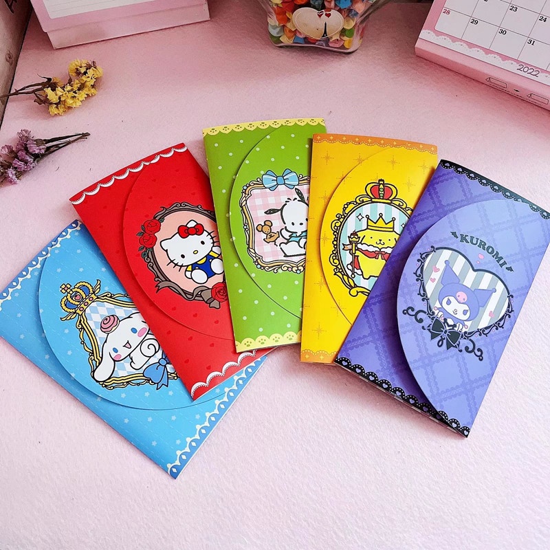 

Set Sticker Amplop Sanrio Melody Kuromi Cinamoroll HelloKitty