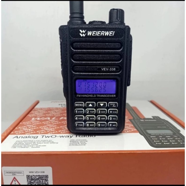 HT WEIRWEI VEV-338 Freq VHF (136-174mhz) garansi resmi