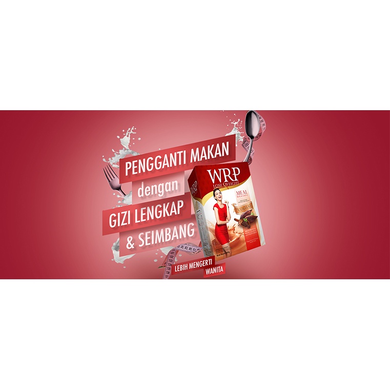 WRP Meal Replacement Lose Weight isi 6 Sachet COKLAT STRAWBERRY KOPI SEREAL MOCCA GREEN TEA DIET 324 G  (6 Sachet) / SUSU WRP / ACTIVE BODY SHAPE / ACTIVE BODYSHAPE