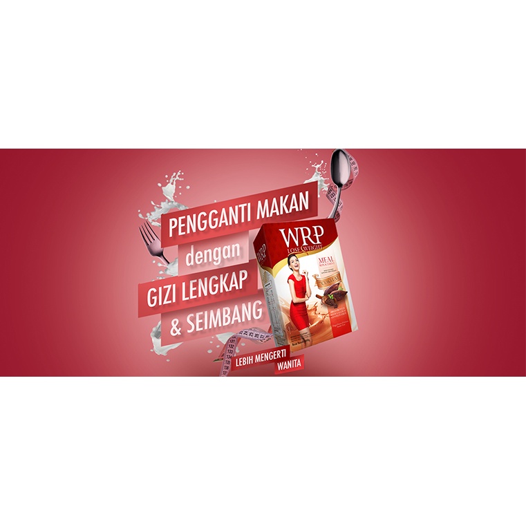 WRP Meal Replacement Lose Weight isi 6 Sachet COKLAT STRAWBERRY KOPI SEREAL MOCCA GREEN TEA DIET 324 G  (6 Sachet) / SUSU WRP / ACTIVE BODY SHAPE / ACTIVE BODYSHAPE