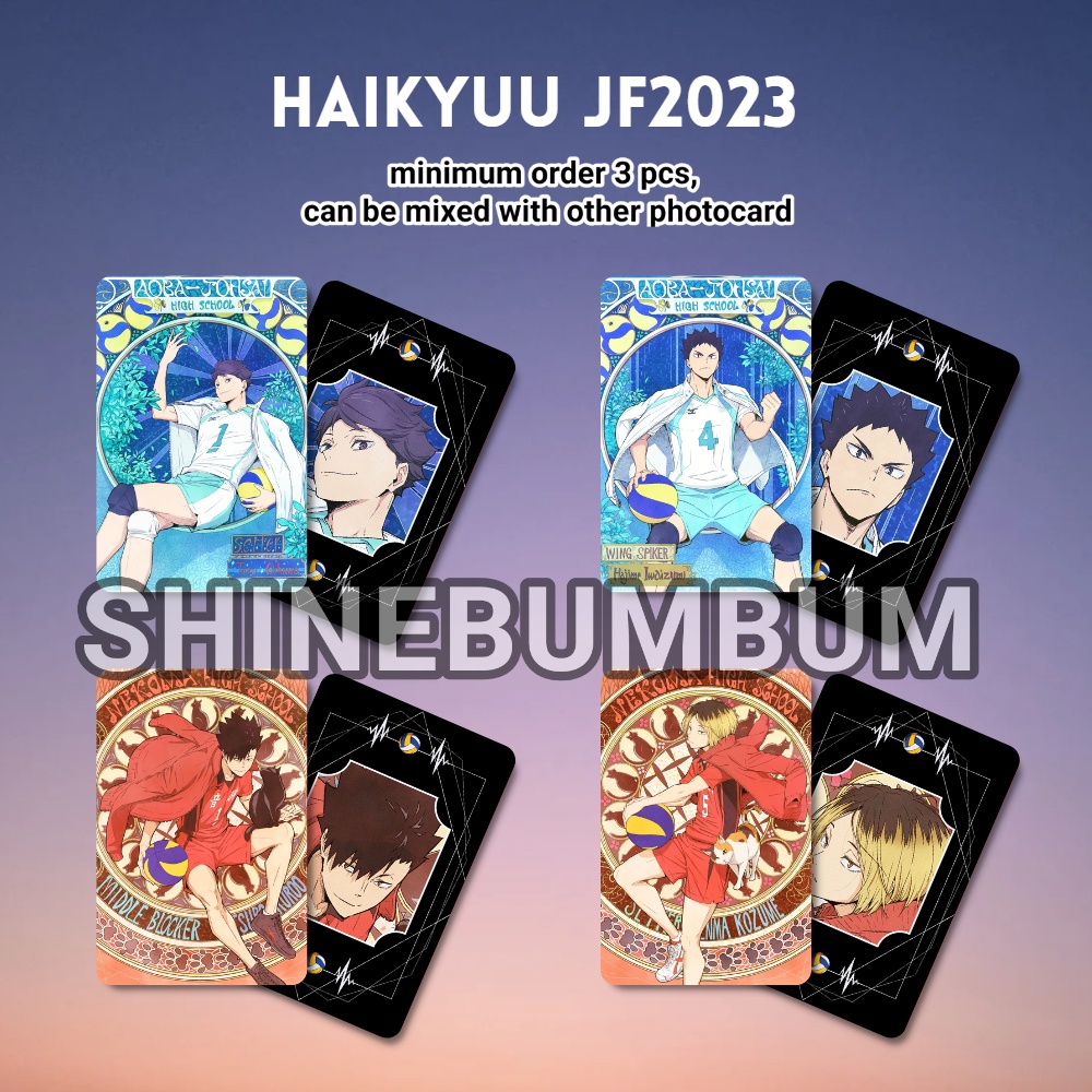 Photocard Haikyuu Jump Festa 2023 (2 sisi)