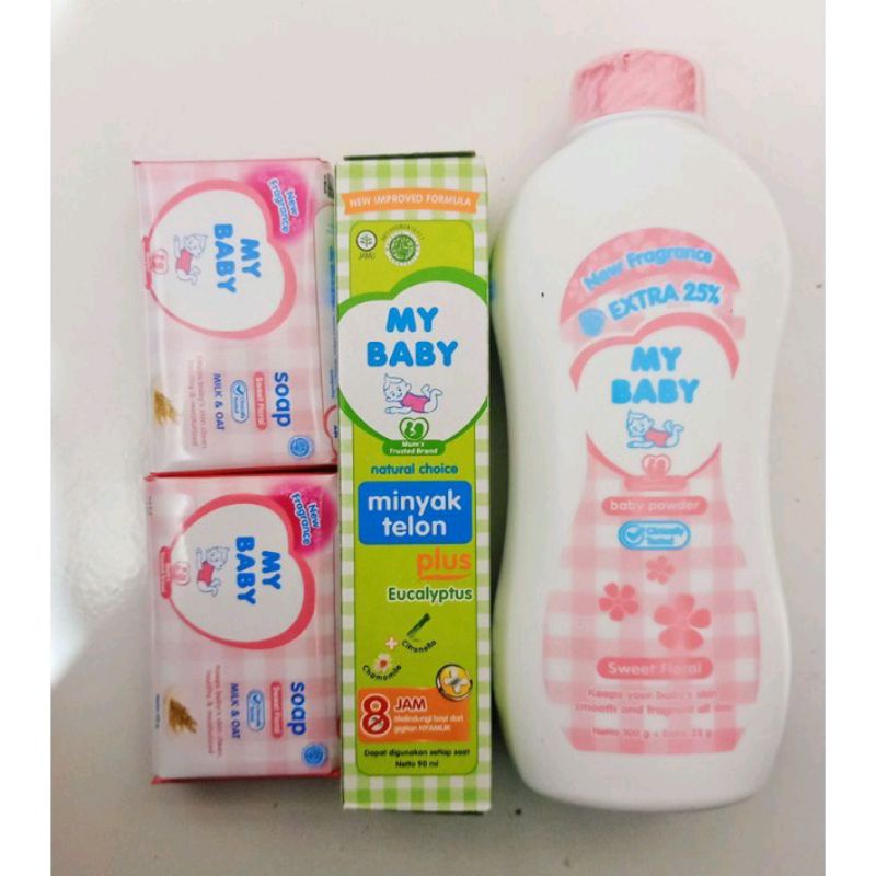 Telon My Baby 90ml banded (2sabun+ 1powder 100gr)