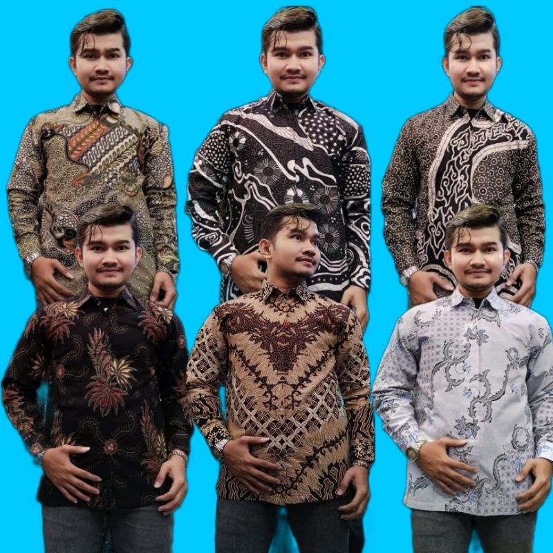 Baju Batik KEMEJA Pria Katun Premium Sragen Super FOURING KATUN || BAHAN HALUS LEMBUT M L XL L3 L5 REGULERFIT