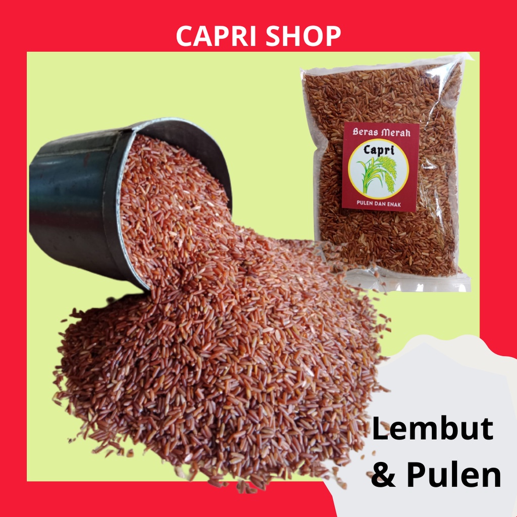 Beras Merah Pulen 500 Gram
