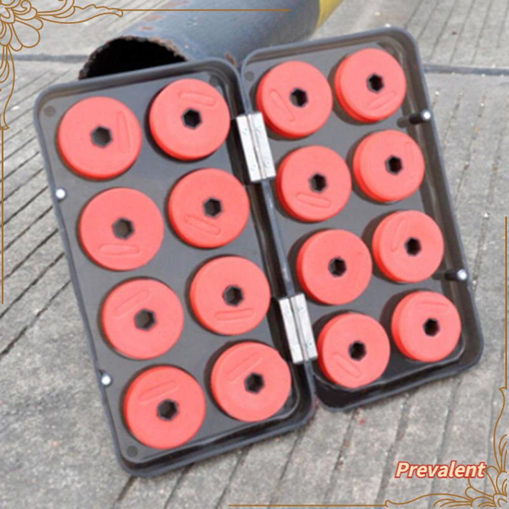 Preva 16Pcs Foam Spools Pesca Fish Tackle Box Rig Umpan Gulung Papan