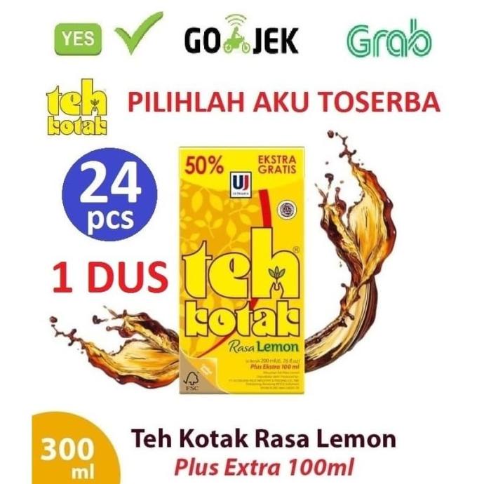 

TEH KOTAK ULTRA RASA LEMON 300 ml ( HARGA 1 DUS ISI 24 PCS )