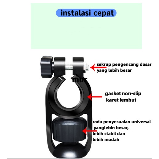 Motor Phone Holder HP Motor 360 derajat Handphone Spion Stang Sepeda listrik dudukan tempat penyangga hp Stand originall