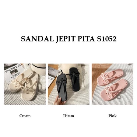 S1052 Sandal Pita Korea / Sandal Jepit Model Pita / Sandal Jepit Jelly / Sandal Pita / Sandal Wanita Ala Korea