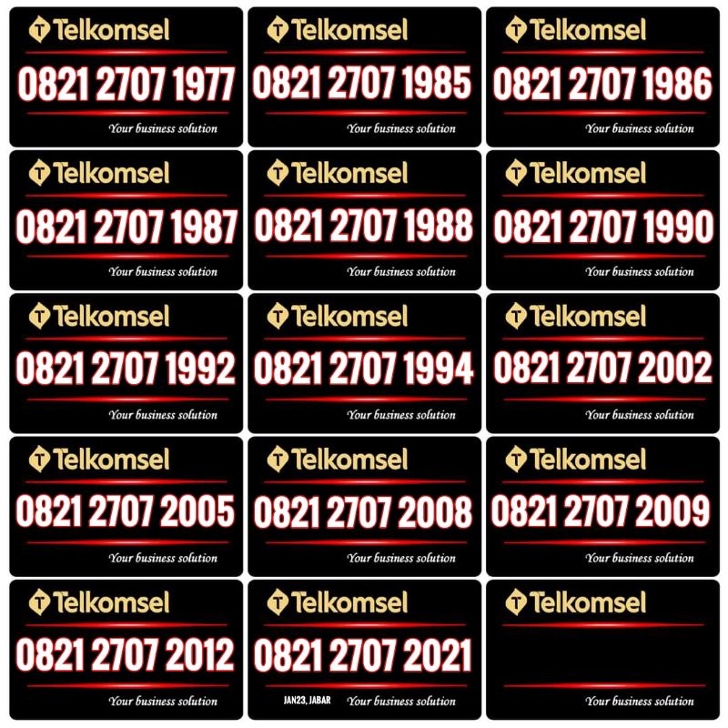 Kartu perdana nomor cantik telkomsel simpati 5G tanggal bulan tahun lahir 27 Juli