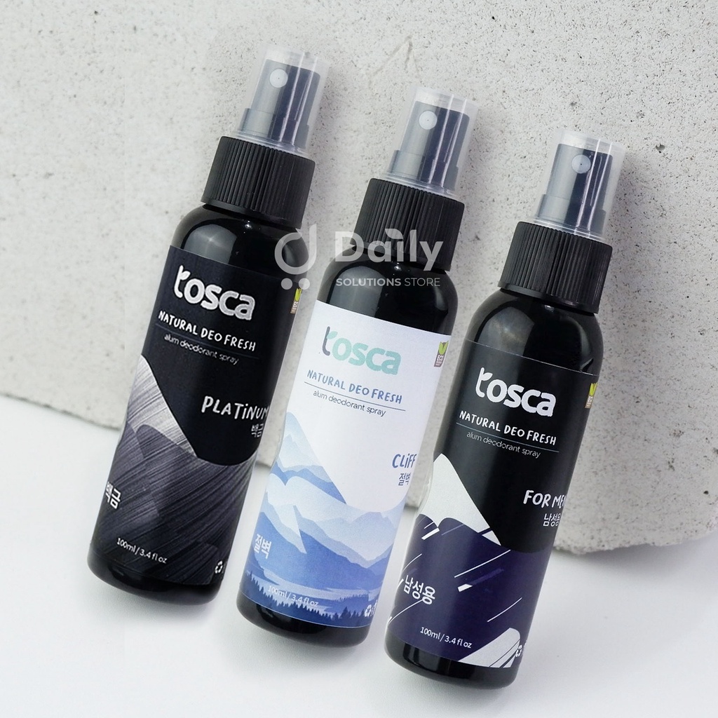 Natural Deodorant Spray Tosca Deo Fresh Man 100ml Deodorant Tawas Cair Khusus Pria Ampuh Hilangkan Bau Badan