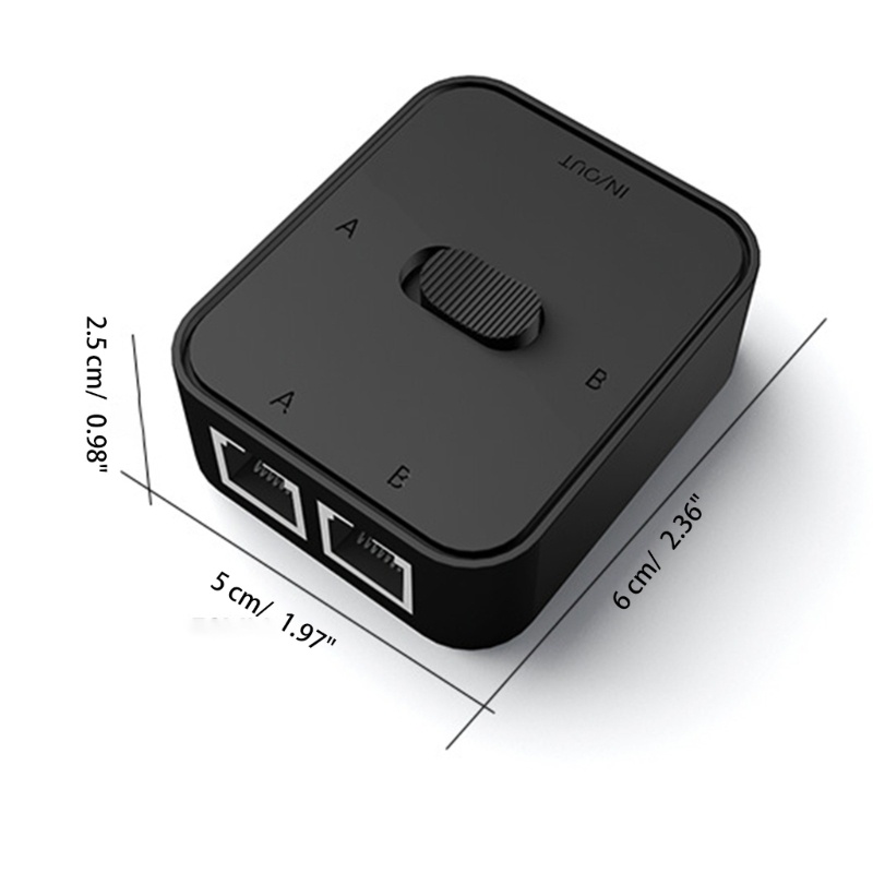 Zzz Saklar Manual 2in1 Out/1In2 Out RJ45 Saklar Bebas