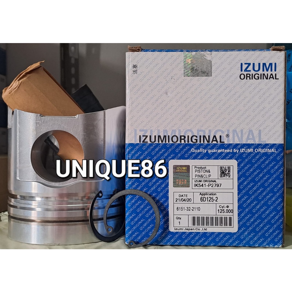 PISTON + PIN 6151-31-2150 & 6151-31-2420 / 6151-32-2110 D85ESS-2 IZUMI
