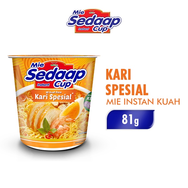 

Sedaap Mie Instan Cup Kari Spesial 81 gr