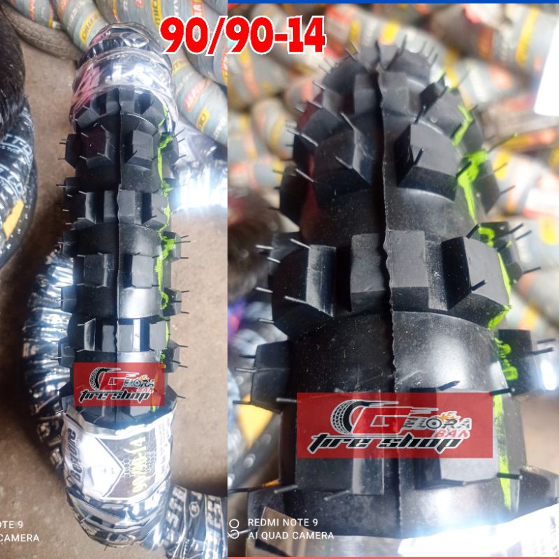 Terlaris Ban Motor Metic Cros Cangkul 90/90-14 Ban Cros Ban Metic Ban R14 Ban Vario Ban Mio Ban Bead