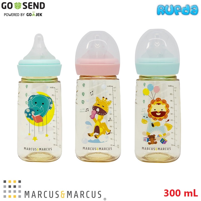 Marcus Marcus PPSU 300mL Transition Feeding Bottle Botol Susu Dot Bayi