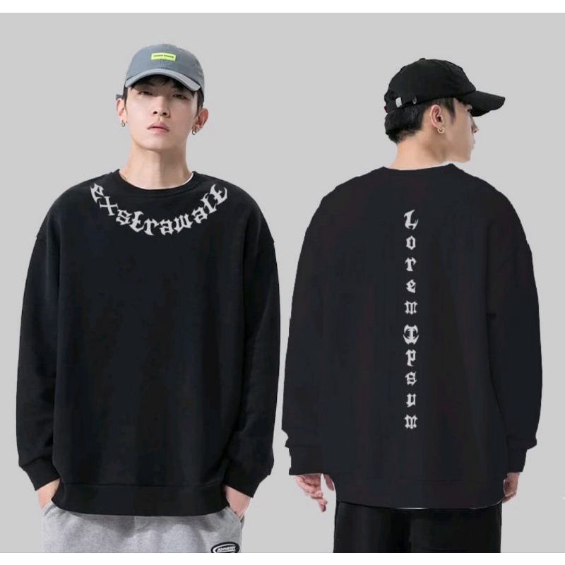 Sweater CREWNECK Exs wonderful pria casual