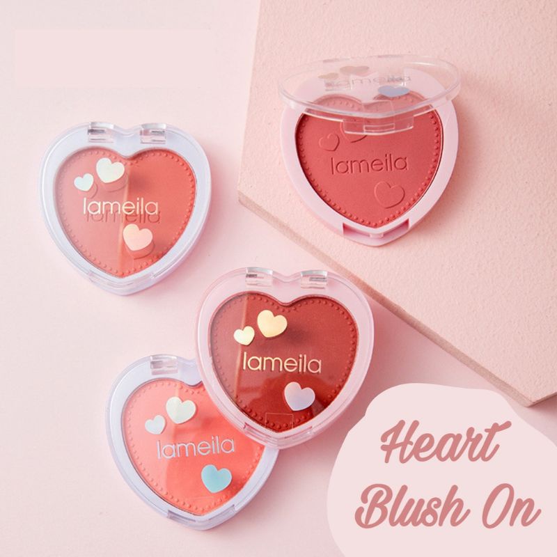 NEW Lameila Blush On 4 Colors Love Pallete Blusher
