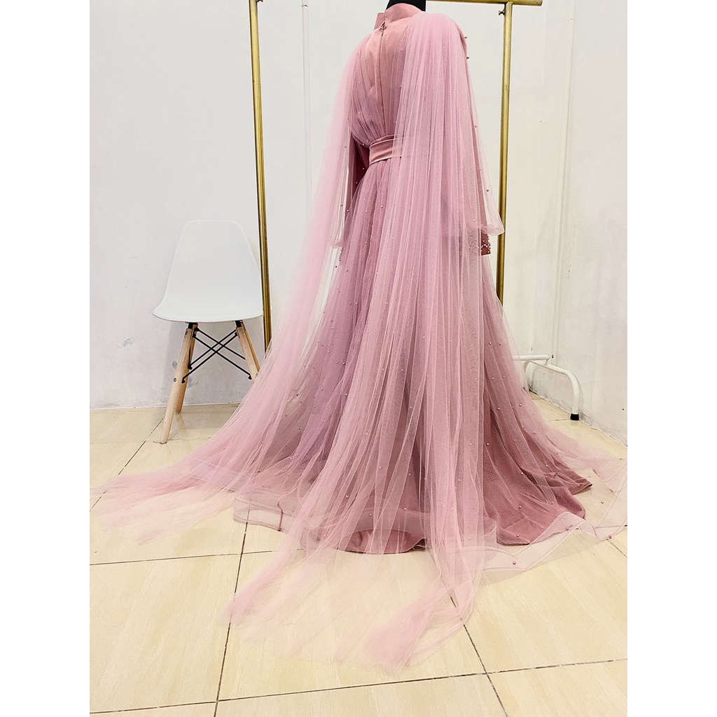 Shofiya Tail | Gaun Pesta | Dress Kondangan | Dress Maternity | dress maternity hijab | gaun maternity