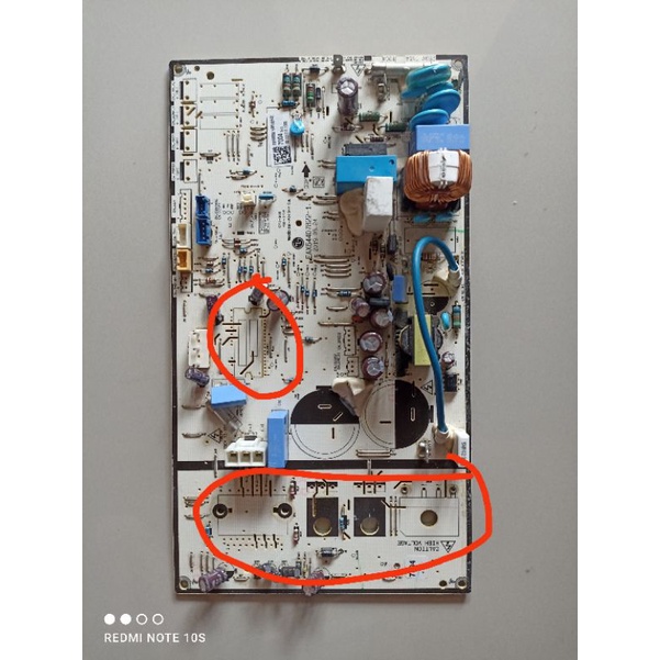 PCB AC LG INVERTER MINUS IC DAN ELCO