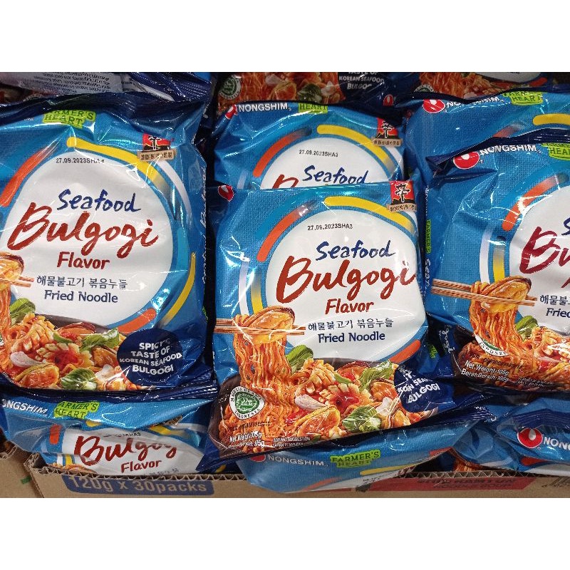 

NONG SHIM BULGOGI SEAFOOD FRIED RAMYUN 105G