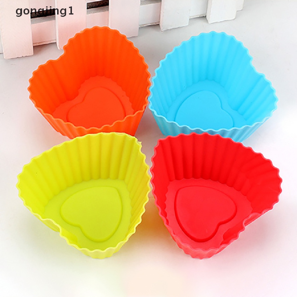 Ggg 5Pcs /set Bunga Silikon Kue Cup Cake Alat Bakeware Baking Cetakan Silikon ID