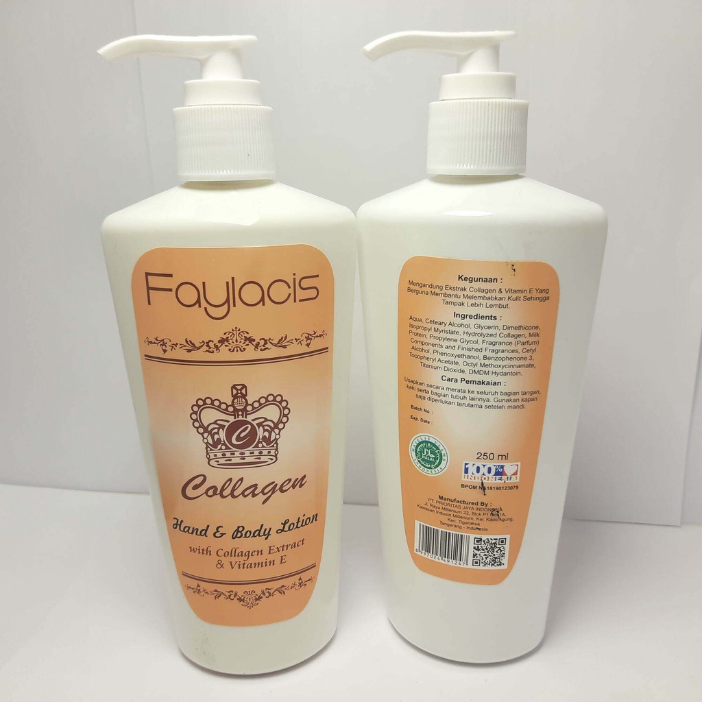 LOTION FAYLACIS COLLAGEN WHITE VIT E - Handbody Faylacis Collagen 250 Ml