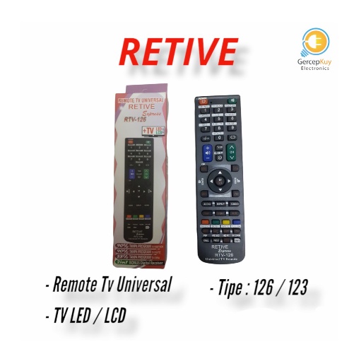 Remote TV Universal RTV 123 , RTV 126