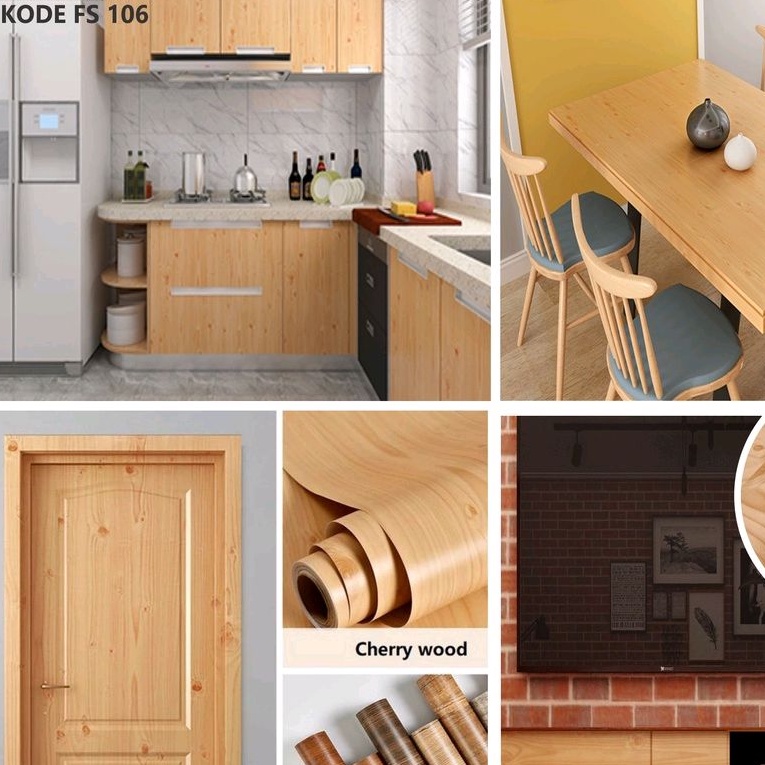 STIKER KAYU/STIKER KACA/STIKER DINDING/STIKER MOTIF KAYU