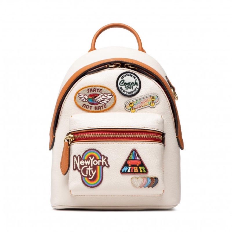 Coach Charter Backpack 18 With Patches (CA137)