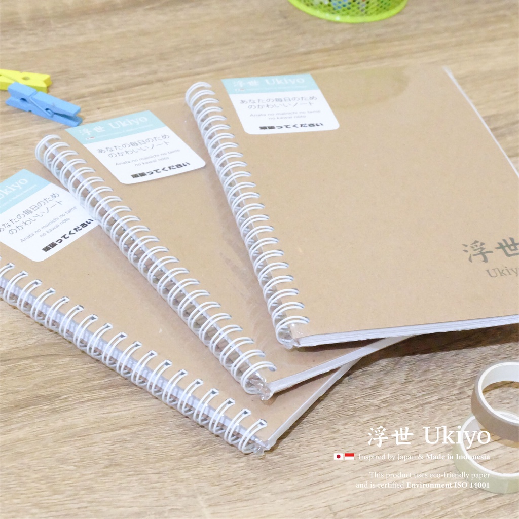 

[ALPHACA] Ukiyo Craft Notebook Buku Catatan untuk Journaling and Diary A6