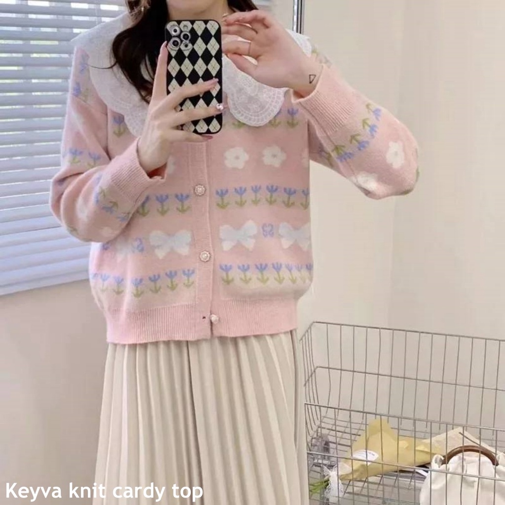 Keyva knit cardy top - Thejanclothes