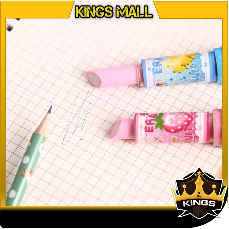 

KINGS - S5671 Penghapus Bentuk Lipstik Beauty / Penghapus Pensil Bentuk Lipstik Warna Warni / Penghapus Pensil model Lipstik