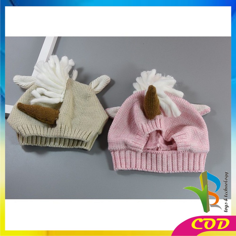 RB-P16 P23-30 Topi Kupluk Bayi Pompom Topi Anak Bucket Rajut Topi Korea Bunny Hat / Pilot / Unicorn