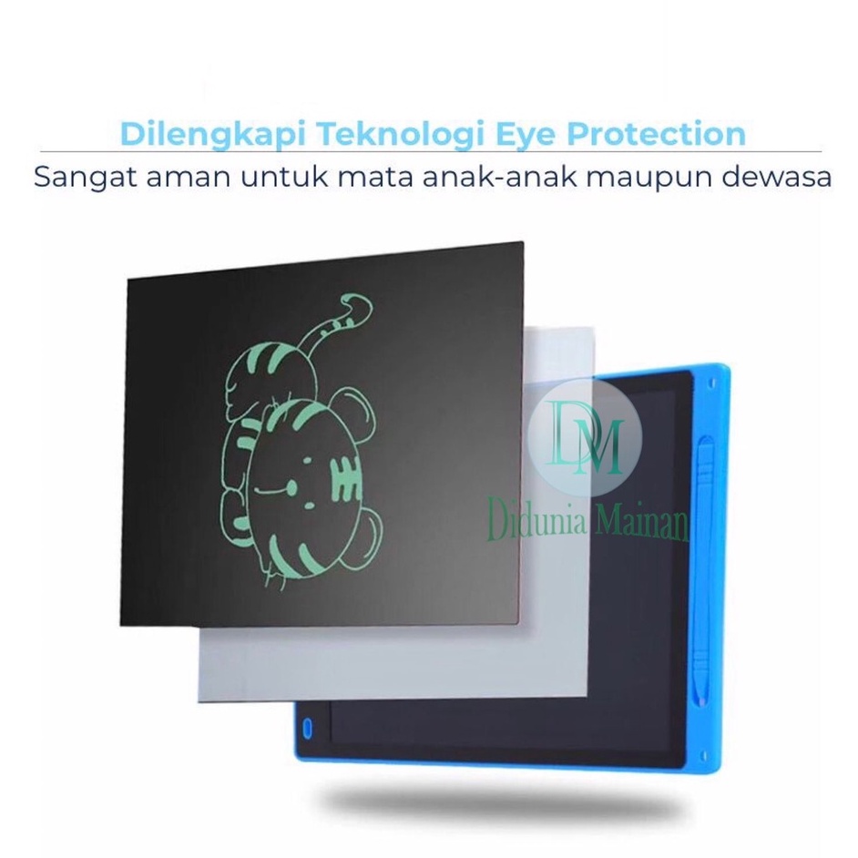 Lcd writing tablet 8.5 inch mainan edukasi papan tulis anak drawing pad